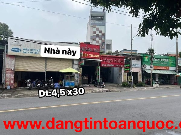 Bán nhà mặt tiền 4,5x30m giá 13,8 tỷ Đường Lê Văn Khương, Quận 12