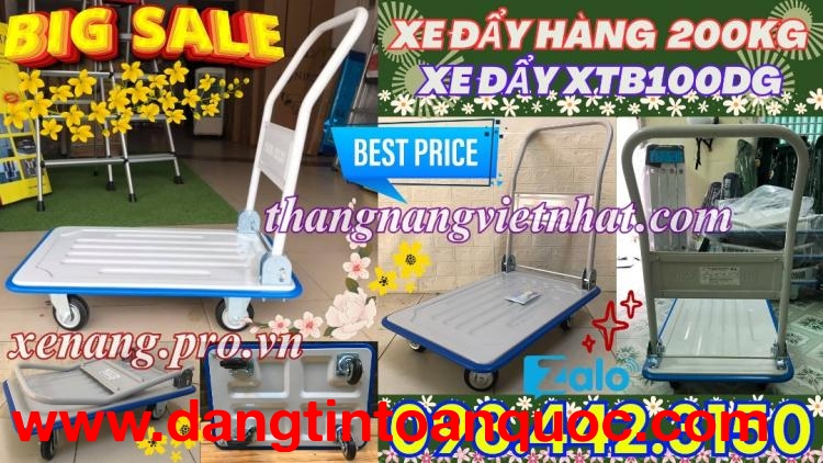 Xe đẩy hàng 200kg XTB100DG