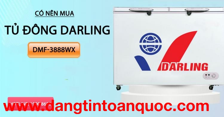 Sở hữu nên sắm tủ đông Darling DMF-3888WX