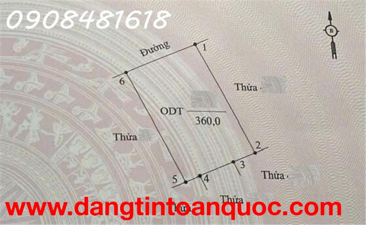 Bán Đất Biệt Thự Đường Trịnh Tú ,Ninh Khánh 
720mv mặt tiền 30m