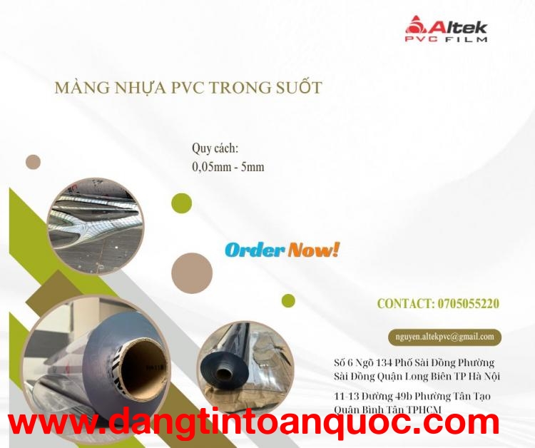 Bán màng nhựa PVC tại Bình Dương, Hồ Chí Minh