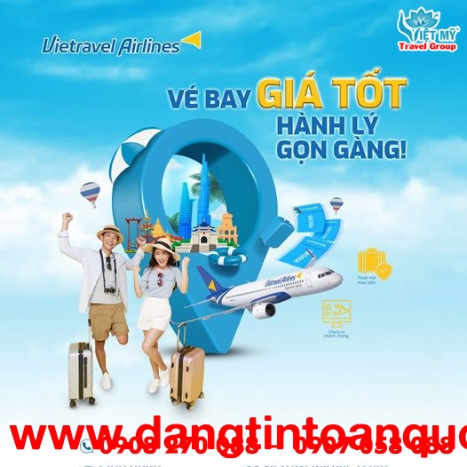 Vietravel Airlines ưu đãi ngày Song Đôi 10 tháng 10