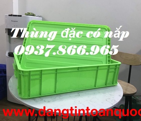 Thùng nhựa có nắp phân loại đồ, thùng nhựa, thùng cao 15, thùng có nắp đậy