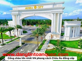 Agora City dự án khu đô thị hành chính trung tâm huyện Thủ Thừa - Sống chuẩn chất Âu.