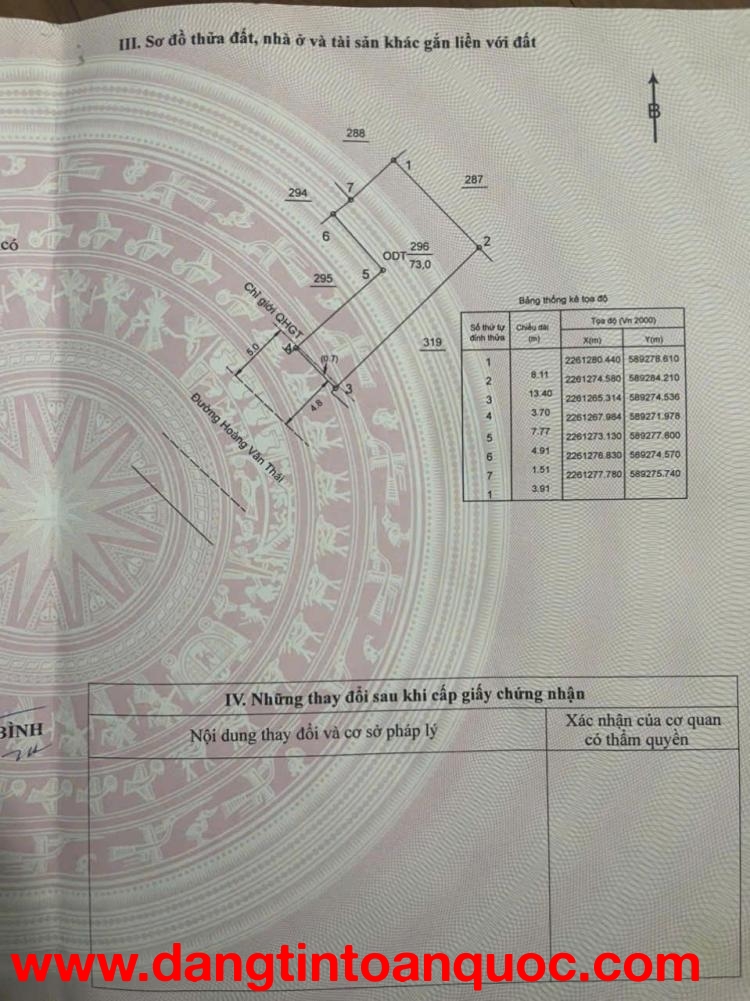 CHÍNH CHỦ Cần Bán Đất Tặng Nhà Mái Tôn  Mặt Đường SN55B Hoàng Văn Thái, P.Trần Lãm ,TP. Thái Bình