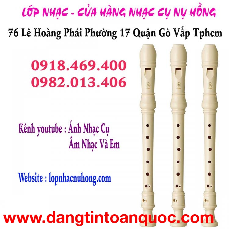 Sáo recorder yamaha chính hãng, chất lượng tại 76 lê hoàng phái, gò vấp, tphcm 