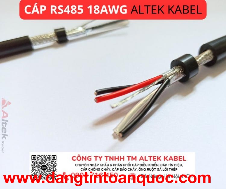 Cáp lắp đặt năng lượng mặt trời RS485 18awg Altek Kabel