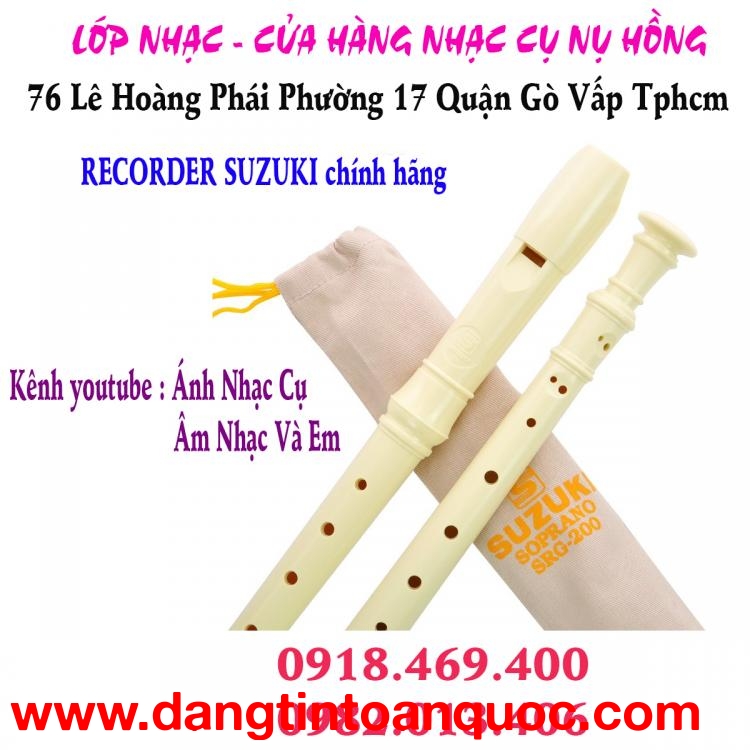 Sáo recorder hiệu Suzuki tại 76 lê hoàng phái p17 gò vấp, tphcm 