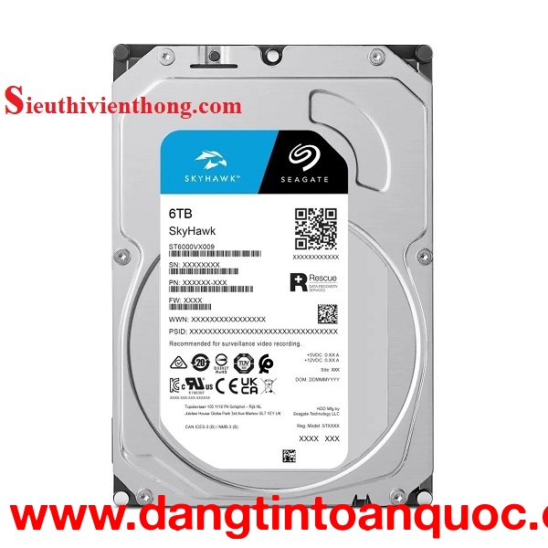 Giải Pháp Lưu Trữ Hiệu Quả với Ổ Cứng SEAGATE SKYHAWK 6TB