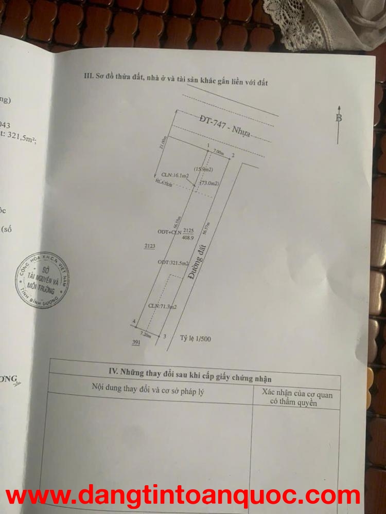 HOT HOT - CẦN BÁN CĂN NHÀ MẶT TIỀN ĐẸP TẠI dt747, Phường Thạnh Phước, Thị xã Tân Uyên, Bình Dương