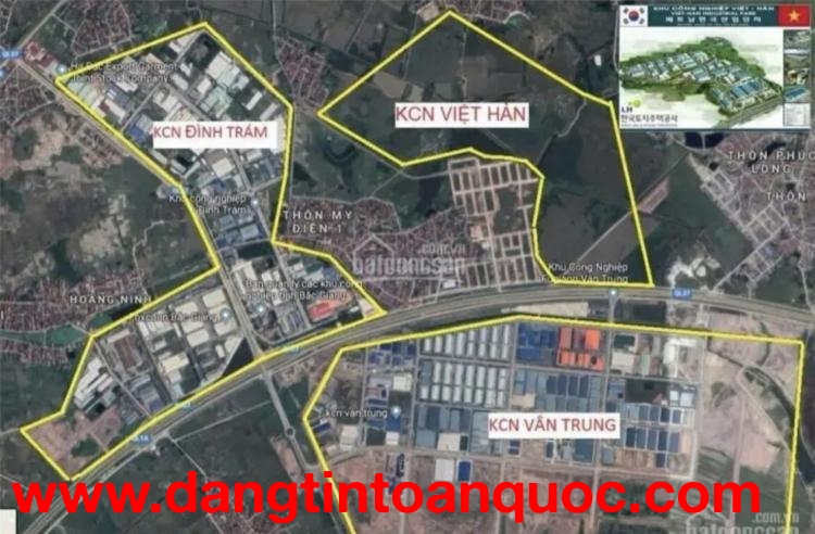 Bán lô đất 326m2 gần KCN Vân Trung phù hợp cho xây nhà