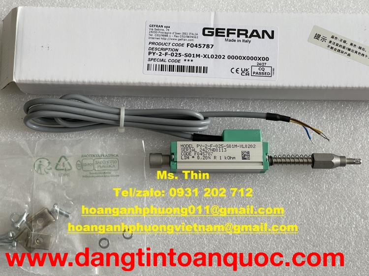 GEFRAN - Cảm biến vị trí PY-2-F-025-S01M-XL0202 - hàng nhập giá tốt      