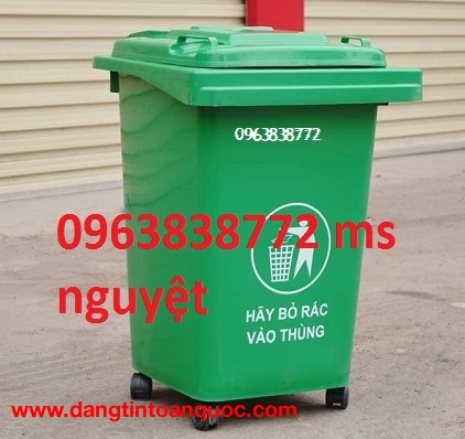 Thùng rác nhựa HDPE 60L