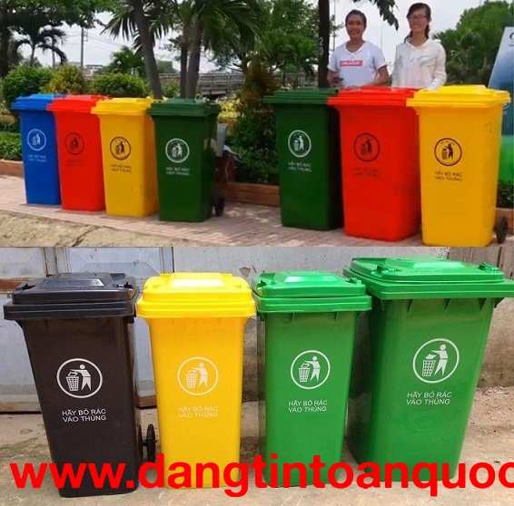 Thùng rác nhựa HDPE 120L