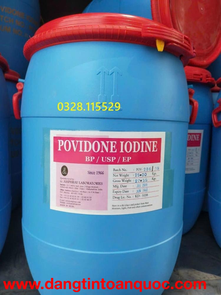 Iodine diệt khuẩn, khử trùng, xử lý nước, iodine nguyên liệu