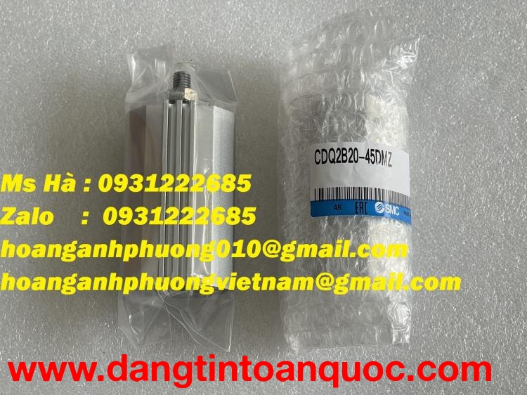 Bộ xi lanh thiết kế nhỏ gọn dòng SMC CDQ2B20-45DMZ