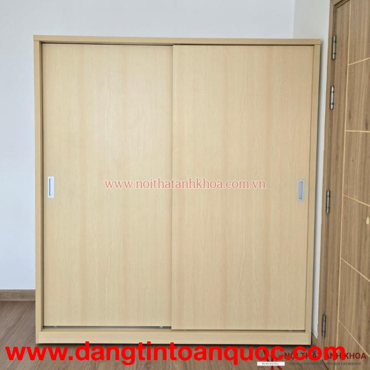 Tủ Quần Áo Cửa Lùa Gỗ MDF Hiện Đại Giá Rẻ