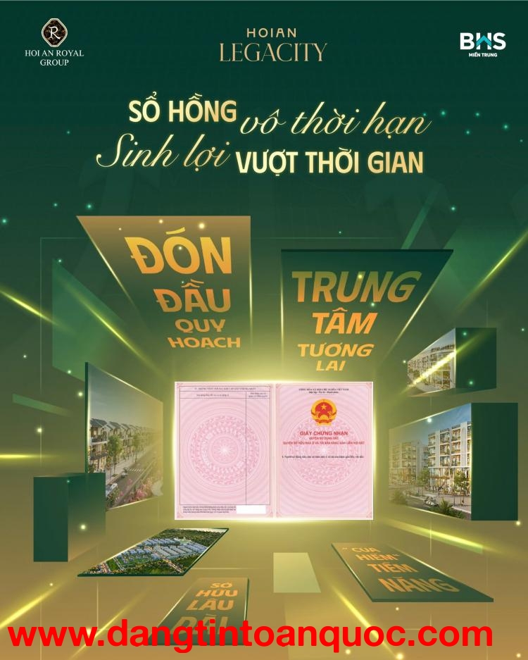 Cơ hội sở hữu đất thổ cư  trung tâm TP Hội An canh phố cổ chỉ từ 2,5 tỷ