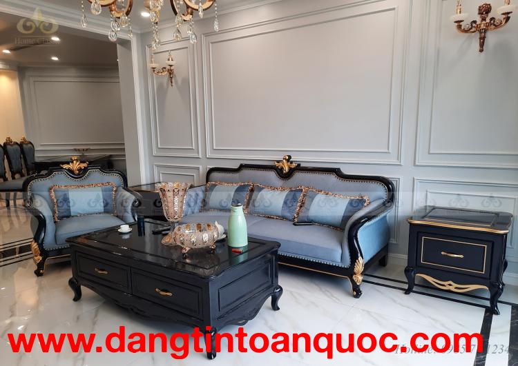 Thi công nội thất sofa tân cổ điển tại công trình chung cư N01T8 Ngoại Giao Đoàn.