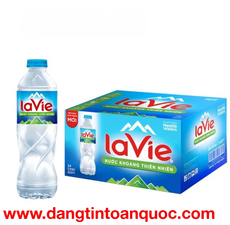 Nước uống Lavie chai 500ml, giao hàng tận nơi tại Bà Rịa Vũng Tàu