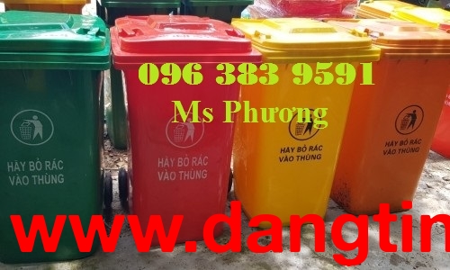 Thùng rác nhựa 120L - 240L - 660L có bánh xe giá sỉ - Gọi: 0963.839.591 Thu Phương