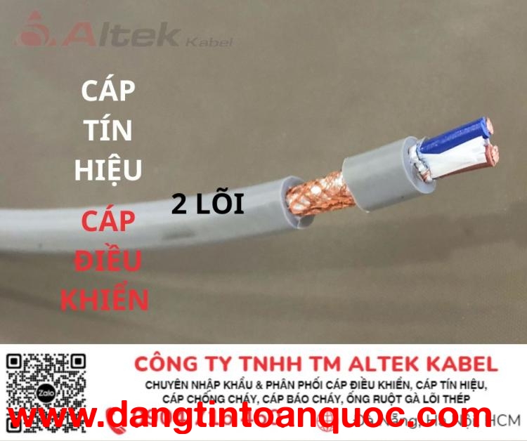 Cáp tín hiệu 2x1.5 Altek Kabel Hà Nội, Đà Nẵng, Hồ Chí Minh