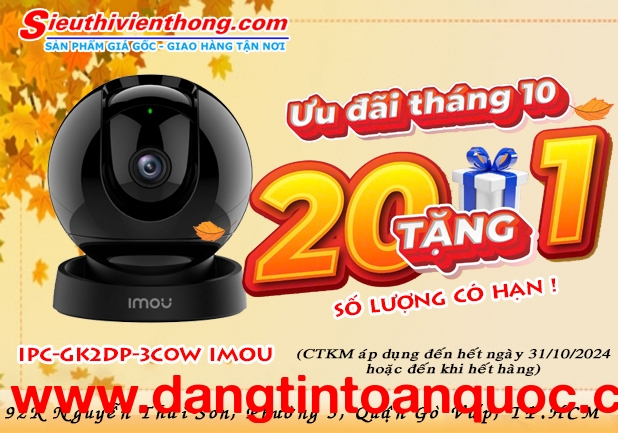 Siêu phẩm Camera IP Dahua IPC-GK2DP-3C0W IMOU