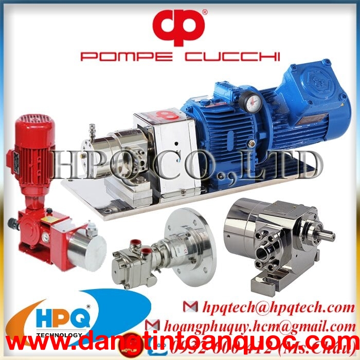 BƠM BÁNH RĂNG TRUYỀN ĐỘNG Pompe-Cucchi