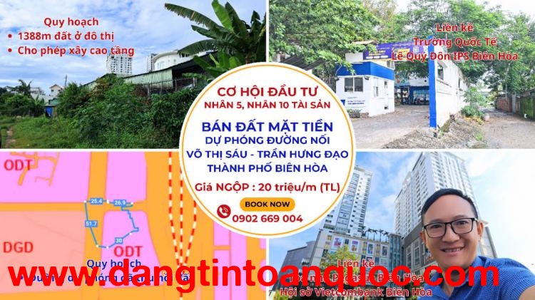 Cơ Hội Đầu Tư Sinh Lời Lớn - Lô Đất Vàng Tại Võ Thị Sáu, Phường Quyết Thắng, Biên Hòa