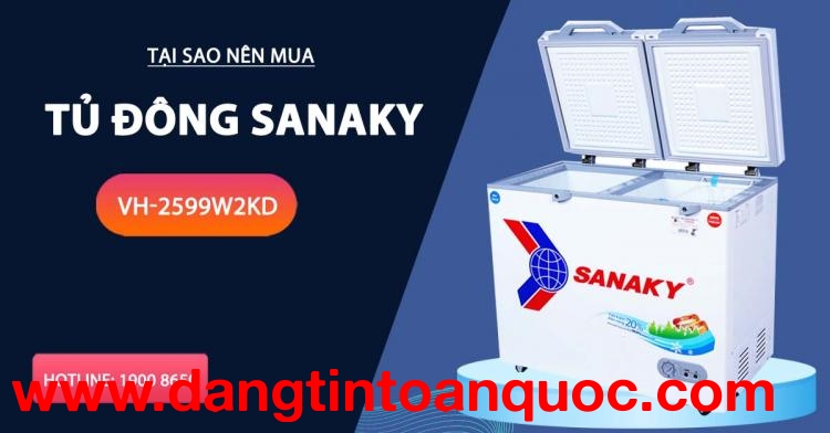 Tại sao nên tậu tủ đông Sanaky VH-2599W2KD