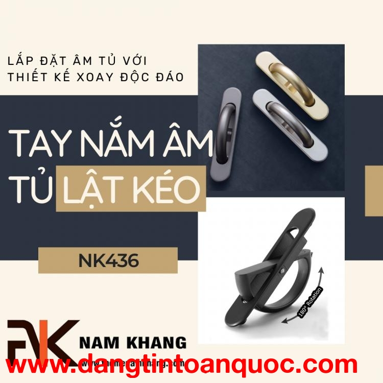 Tay nắm âm tủ lật kéo nhiều màu NK436 | Zalo 0901 196 552