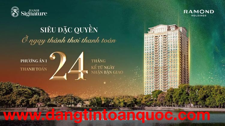 Bán căn 2PN Hanoi Signature Nguyễn Văn Huyên