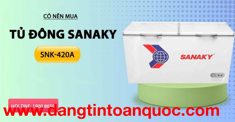 Mang nên tìm tủ đông Sanaky SNK-420A