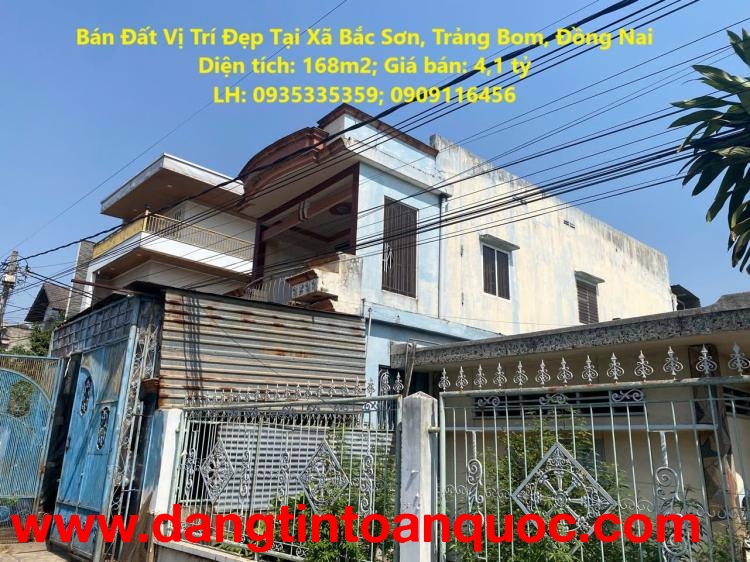 Chính Chủ Cần Bán Đất Vị Trí Đẹp Tại Xã Bắc Sơn, Trảng Bom, Đồng Nai