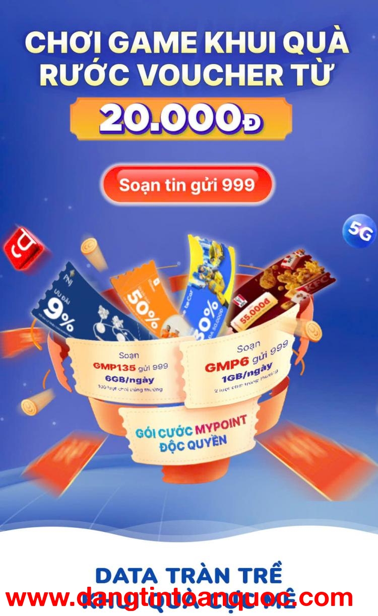 CHƠI GAME KHUI QUÀ, RƯỚC VOUCHER TỪ MY POINT