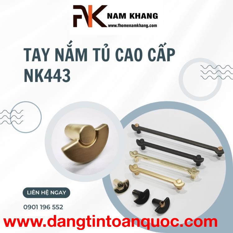 Tay nắm tủ dạng thanh cao cấp NK443 | Zalo 0901 196 552