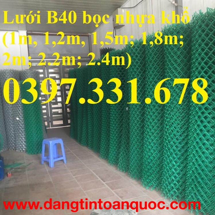 Lưới B40 bọc nhựa, Lưới mắt cáo bọc nhựa