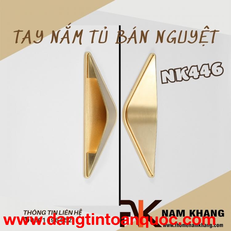 Tay nắm tủ cao cấp dạng bán nguyệt NK446 | Zalo 0901 196 552