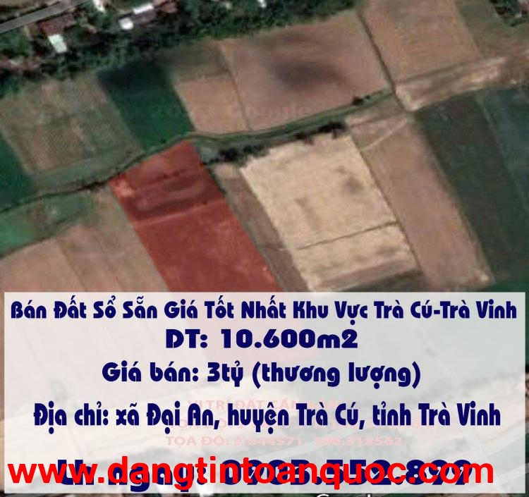 Bán Đất Sổ Sẵn Giá Tốt Nhất Khu Vực Trà Cú-Trà Vinh