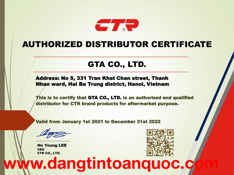 GTA-Tổng kho phụ tùng CTR số 1  Việt Nam