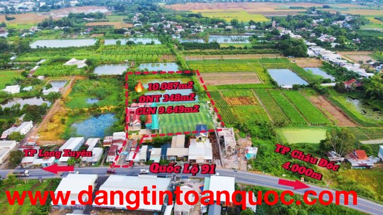 Bán Biệt thự sân vườn vùng ven TP Châu Đốc  - Xã Mỹ Đức, huyện Châu Phú, An Giang