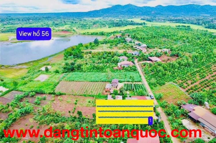 Bán đất đường bê tông view hồ 56 diện tích 250m2 sẵn 60m2 thổ cư chỉ 179tr view rất mát