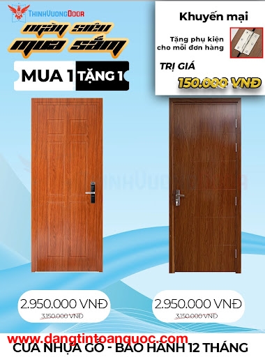 CỬA NHỰA GIẢ GỖ – LỰA CHỌN HOÀN HẢO CHO NGÔI NHÀ HIỆN ĐẠI