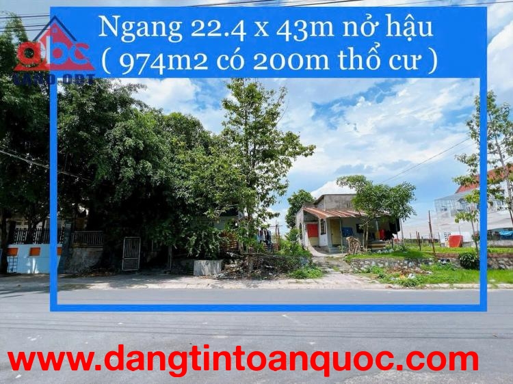 Bán lô đất gần 1000m2, có 200m2 thổ cư, KDC Tân Biên, Biên Hoà, gần công viên 30/4, chỉ 10,5 tỷ