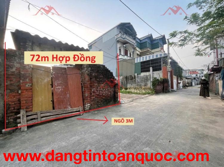 72M GIÁ ĐẦU TƯ CHỈ 2TY1 ĐẤT HỢP ĐỒNG-CHƯƠNG MỸ