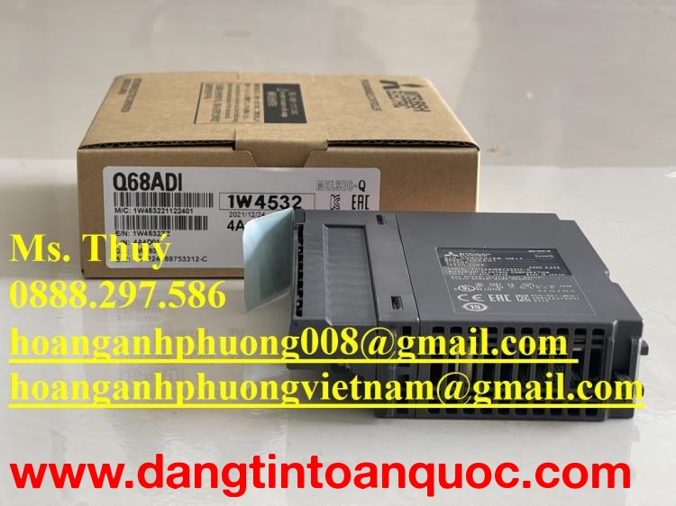 Module I/O Q68ADI - Hàng chuẩn Mitsubishi Japan