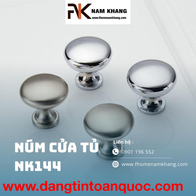 Núm cửa tủ hợp kim cao cấp NK144 | Zalo 0901 196 552