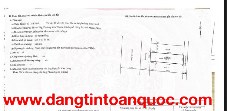 Cần bán 2 lô đất liền nhau siêu đẹp tại dự án Midtown Uông Bí