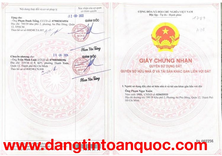 Chính Chủ Cần Bán Lô Đất Vị Trí Đẹp Tại 388 Vườn Lài, Khu Phố 2, Phường An Phú Đông, Quận 12, TP Hồ 