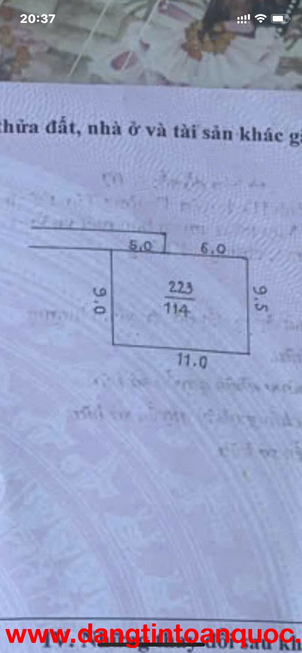 Hiếm! Chính chủ cần tiền bán gấp mảnh đất vàng 114m2 Khánh Hà, Thường Tín